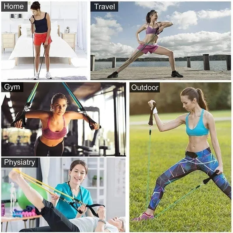 11 Pieces Resistance Bands, Home Gym Equipment, Workout Set