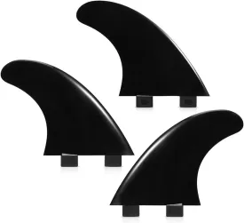 3 Pieces G5 Surfboard Fins Size M SUP Accessory Surf Fin Paddle Board Fin(Black G5 fin)