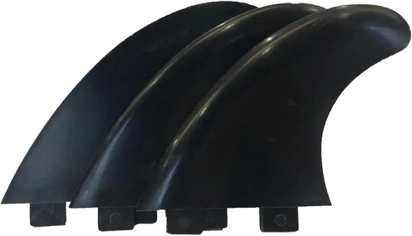 3 Pieces G5 Surfboard Fins Size M SUP Accessory Surf Fin Paddle Board Fin(Black G5 fin)