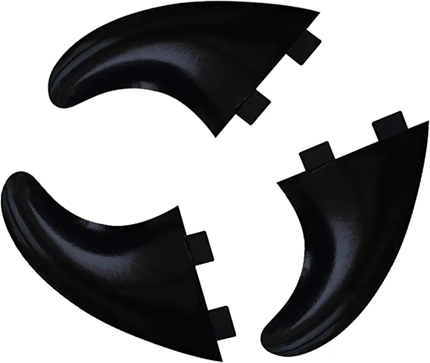 3 Pieces G5 Surfboard Fins Size M SUP Accessory Surf Fin Paddle Board Fin(Black G5 fin)