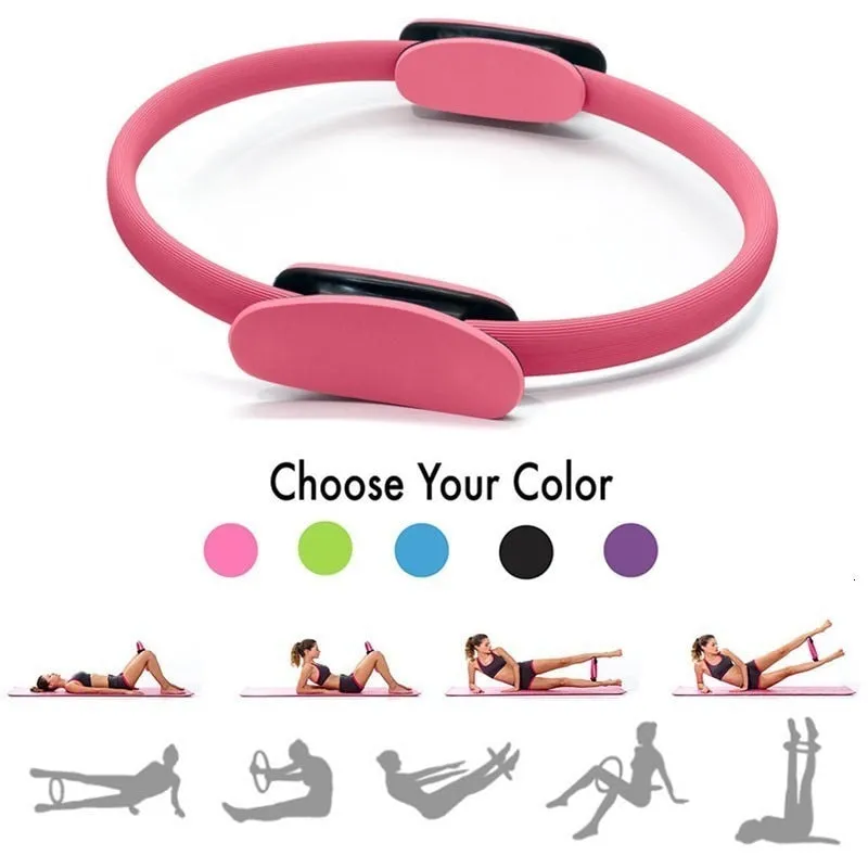 5PCS Yoga Ball Magic Ring Pilates Circle Exercise Equipment Workout Fitness Training Resistance Support Tool Stretch Band