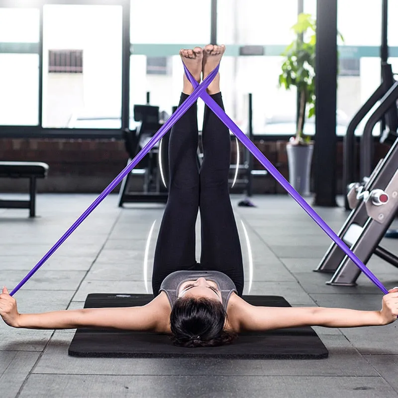 5PCS Yoga Ball Magic Ring Pilates Circle Exercise Equipment Workout Fitness Training Resistance Support Tool Stretch Band