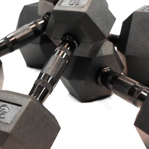 95lb Virgin Rubber Hex Dumbbell Low Odour SDVR-95