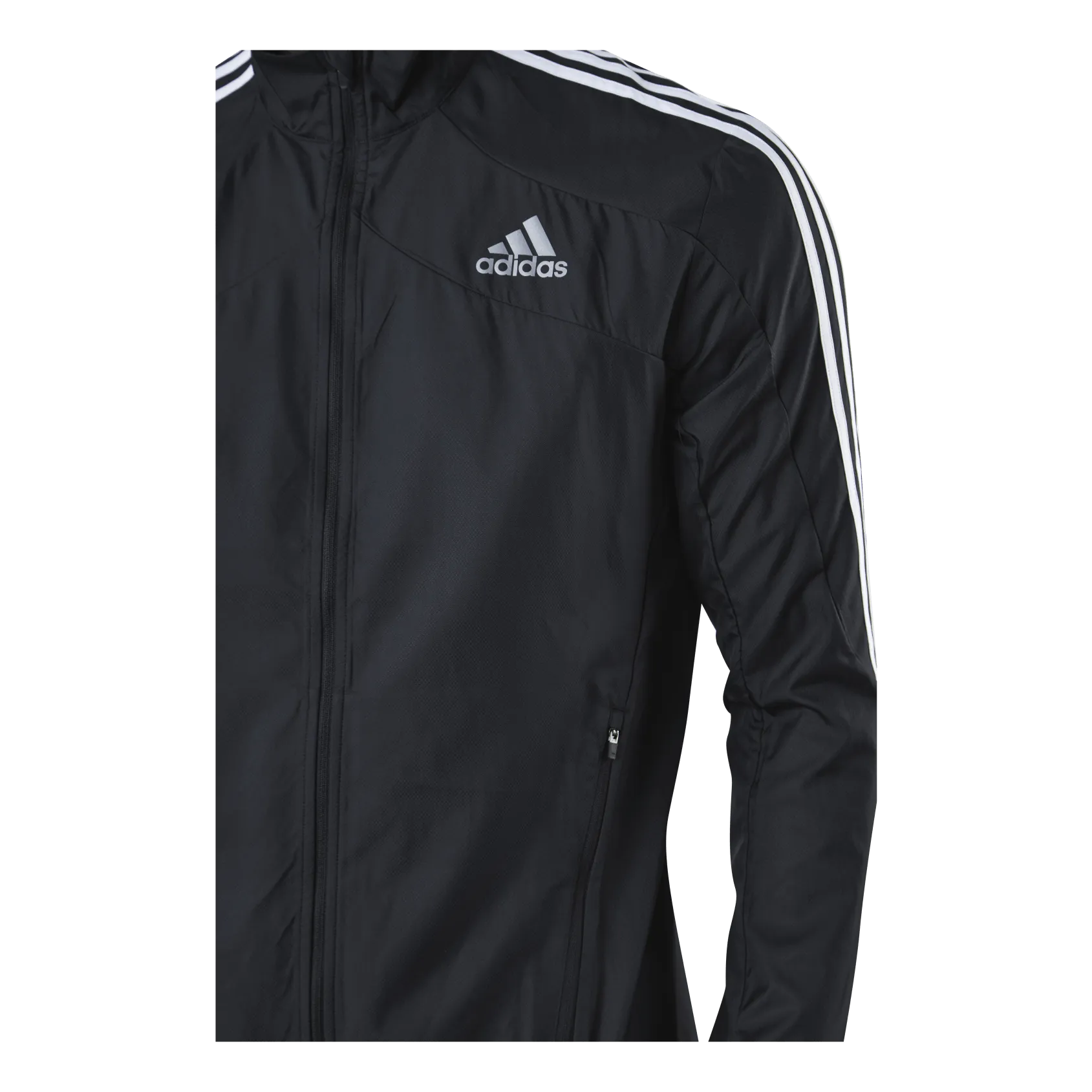 Adidas Marathon Jacket 3 Stripe Men Black / White