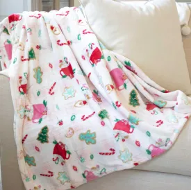 Baking Spirits Throw - Light Pink