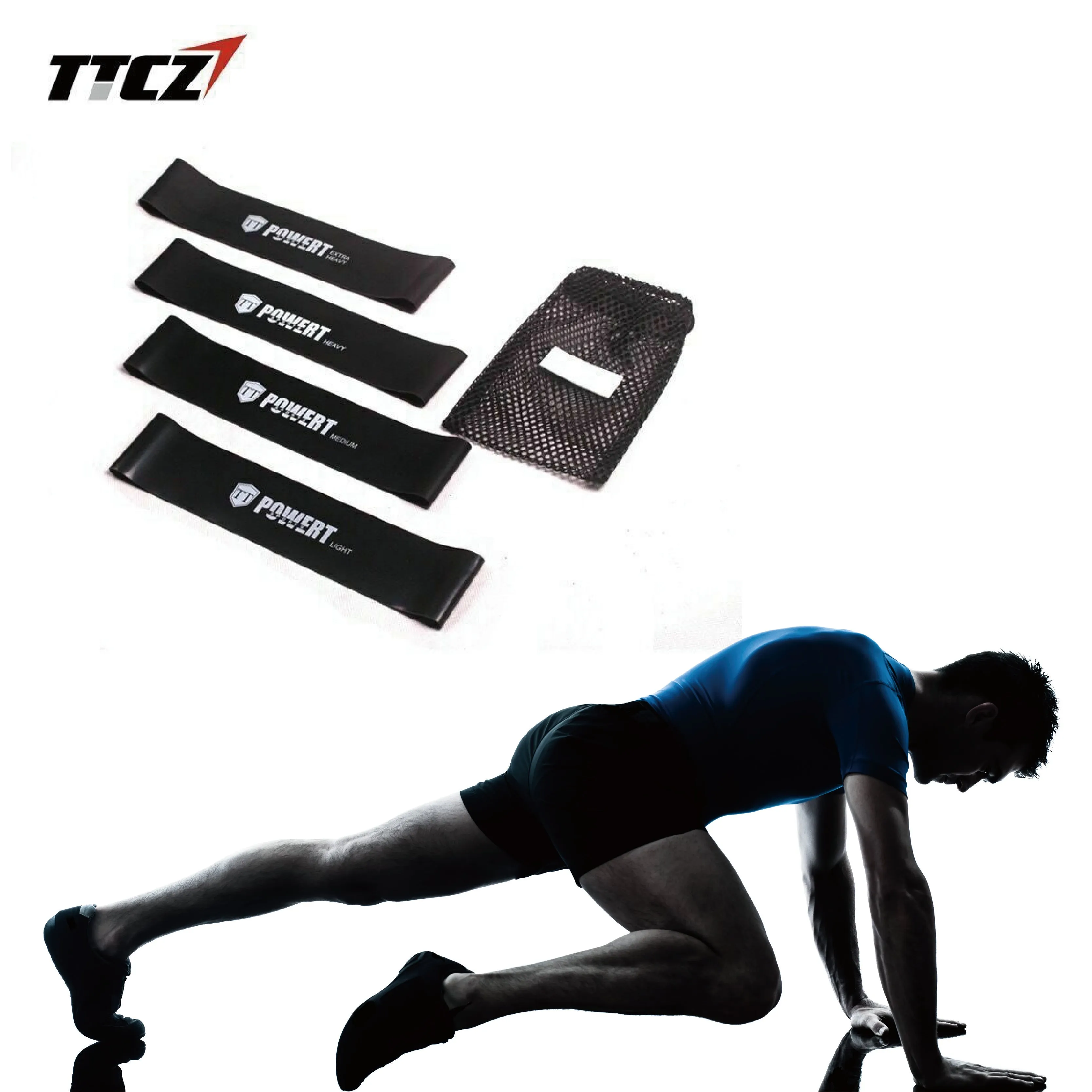 Black Power Resistance Band Loop