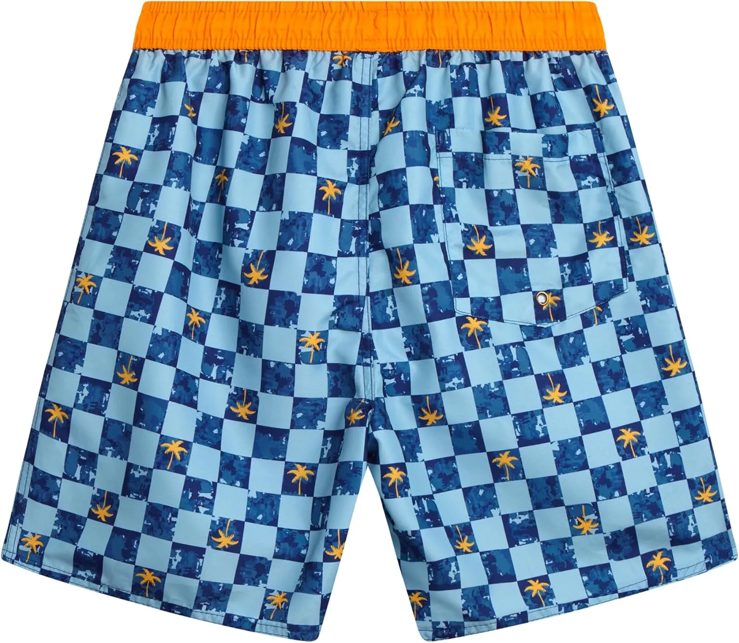 Boys Swim Trunks - 2 Pack Quick Dry Printed Boys Board Shorts Bathing Suit Kids Swimwear with Pockets (Size:8-18)