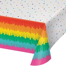 Bulk Fiesta Fun Plastic Table Covers (6 per Case)