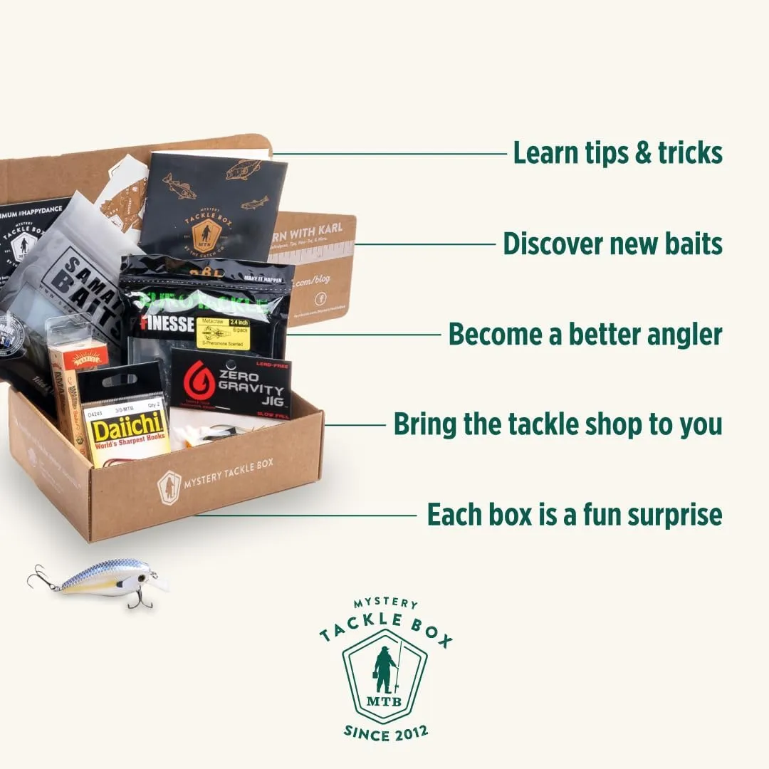 Catch Co Mystery Tackle Box Freshwater Catch All Fishing Kit | Bass | Trout | Crappie | Bluegill | Perch | Sunfish | Catfish |