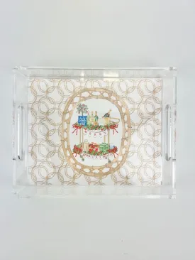 Christmas Bar Cart Acrylic Tray