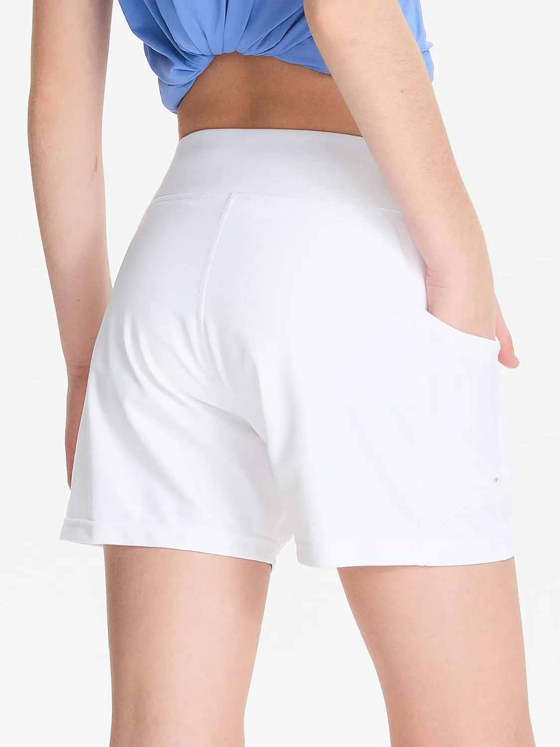 DEVOROPA Youth Girls Swim Board Shorts with Mesh Liner Quick Dry Beach Summer Swimwear Kids Swimming Shorts UPF 50  Pockets