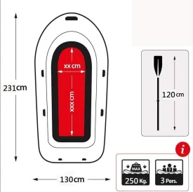 Drifting Inflatable Kayak, Tourist Kayak, Paddled Inflatable Boat, Adult Inflatable Raft, Fishing Inflatable Raft