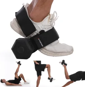 Dumbbell Foot Attachment for Leg Workout, Extension Monkey Foot Dumbbell Attachment Straps for Gym Trainer and Beginners Dumbbell Foot Strap for Fitness Training