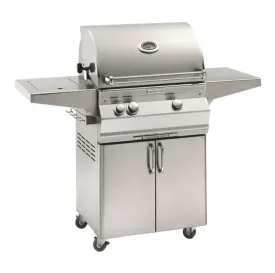 Fire Magic Aurora A430s 24-Inch Propane Gas Freestanding Grill w/ Flush Mounted Single Side Burner, 1 Sear Burner and Analog Thermometer - A430S-7LAP-62