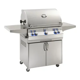 Fire Magic Aurora A660s 30-Inch Natural Gas Freestanding Grill w/ 1 Sear Burner, Backburner, Rotisserie Kit and Analog Thermometer - A660S-8LAN-61