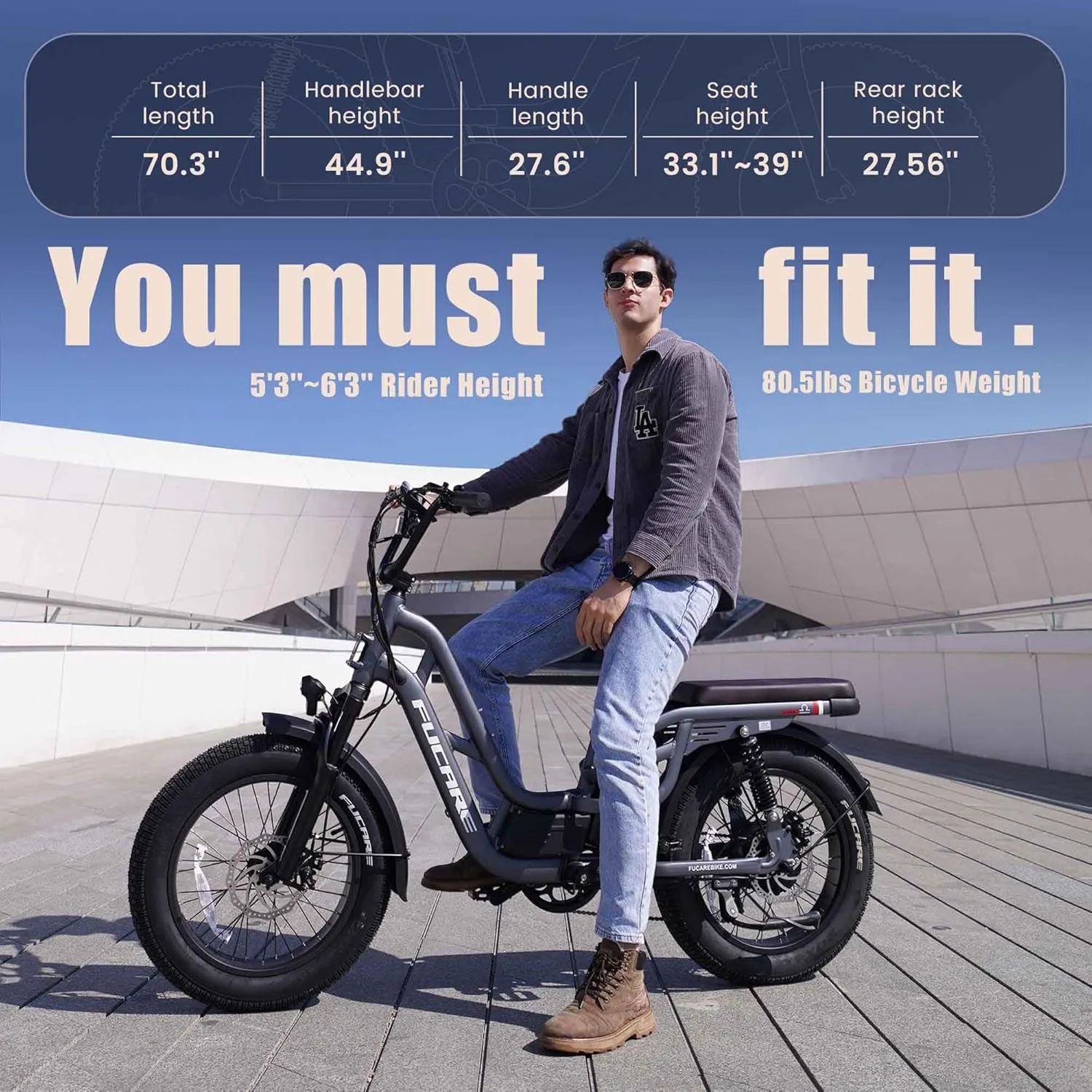 Fucare Libra 1200W Electric Bike for Adults 32MPH 48V 20Ah LG Battery EBike 80 Miles Range, Full Suspension 20"4.0" Fat Tire Adult Electric Bicycles, 400 lb Capacity, Hydraulic Brakes, UL Certified