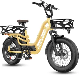 Fucare Libra 1200W Electric Bike for Adults 32MPH 48V 20Ah LG Battery EBike 80 Miles Range, Full Suspension 20"4.0" Fat Tire Adult Electric Bicycles, 400 lb Capacity, Hydraulic Brakes, UL Certified