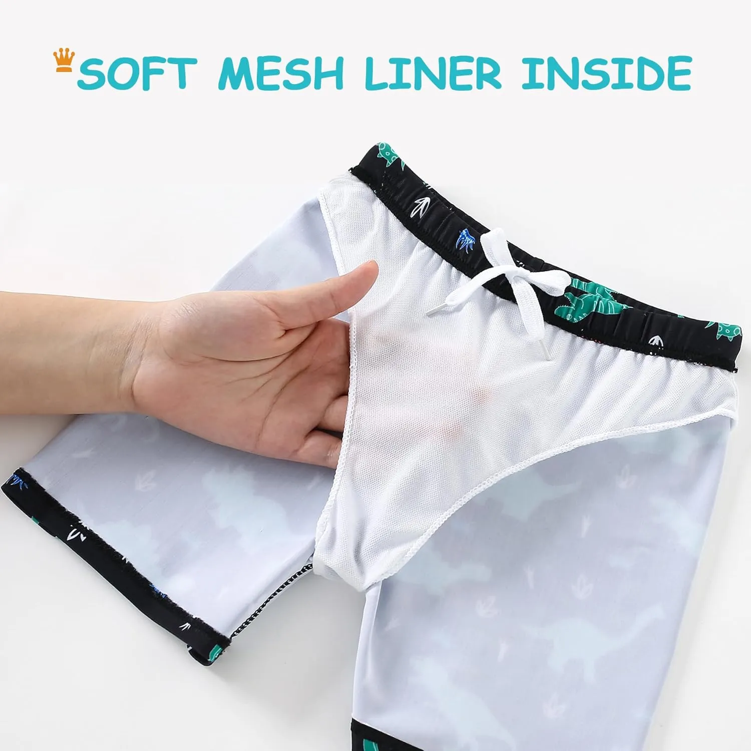 GOODKIDS Boys Swim Trunks Toddler Swim Board Shorts Quick Dry Beach Swimwear Trunks Shorts Bathing Bottom for Boy 2-8 Years