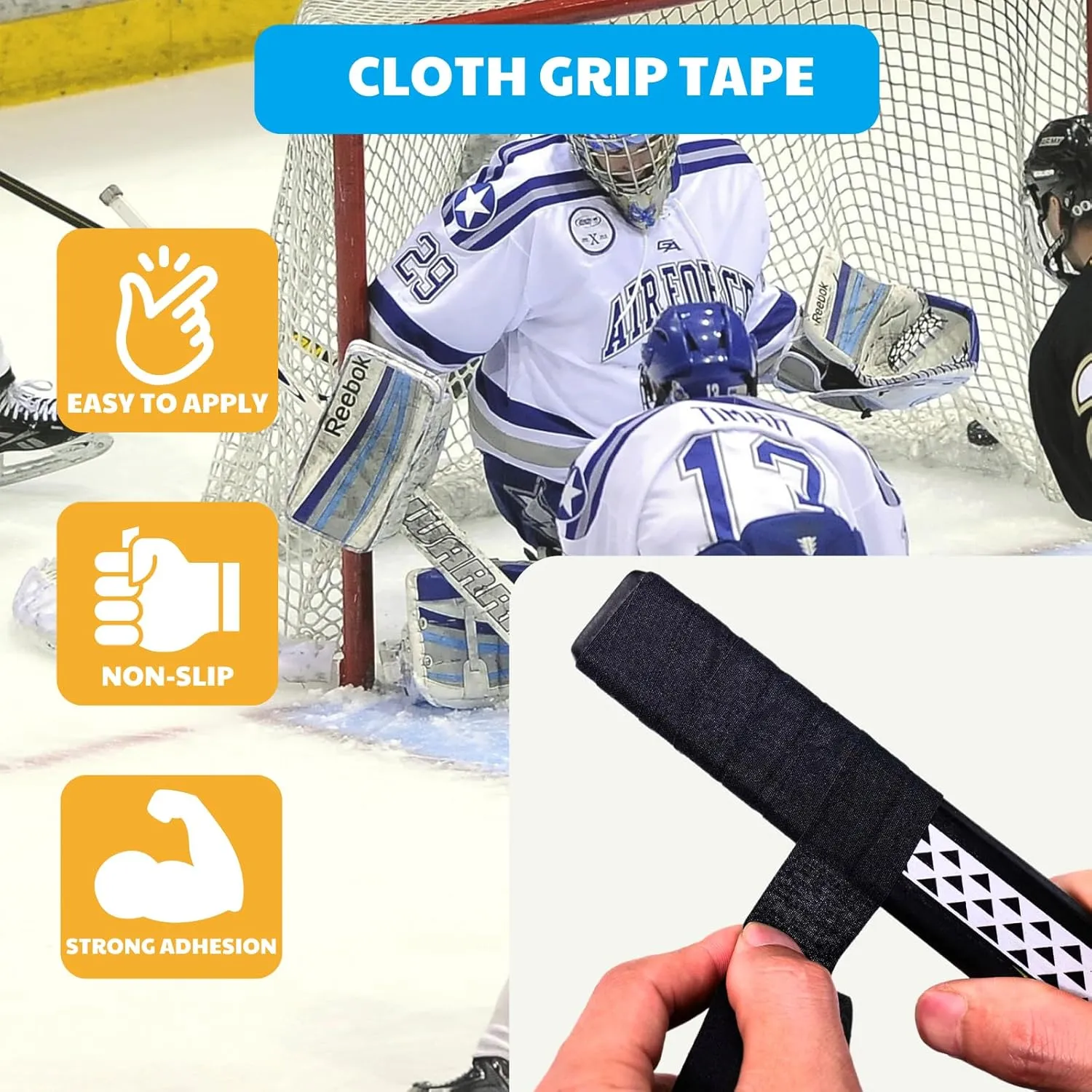 Grip Tape - Multipurpose Cloth Grip Tape for Pull Up Bars, Barbells, Dumbbells, Sports, Tools, Handles, Bats, Rackets, Yard Tools, Wire Wrap, Knife Grip, 1 Inch x 82 Feet