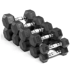 Hex Dumbbells - (3 pairs) 10kg, 12.5kg, 15kg