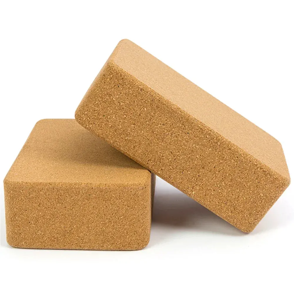 High-Density Cork Yoga Block Set