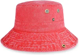 Hot Summer Bucket Hat - Trendy Cotton Sun Hat for Beach, Golf, Fishing - Fun Outdoor Vacation Boonie for Men and Women