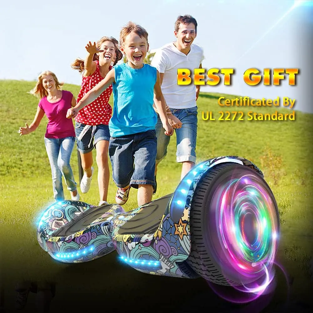 Hoverboard Certified HS2.01 Bluetooth Flash Wheel with LED Light Self Balancing Wheel Electric Scooter