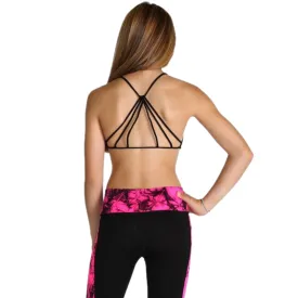 Juniors Spider Cage Back Bra Cami