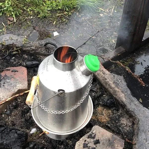 Kelly Kettle 'Scout' 1.2 ltr (Stainless Steel)   Whistle Storm Kettle