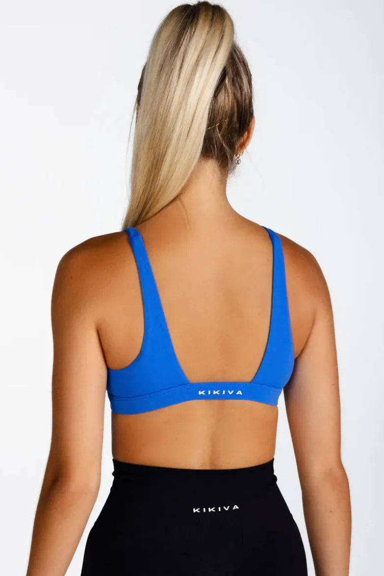 Kikiva Harper Crop- Cobalt