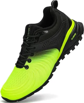Kricely Men's Walking Shoes Breathable Lightweight Fashion Sneakers Non Slip Sport Gym Jogging Trail Running Shoes
