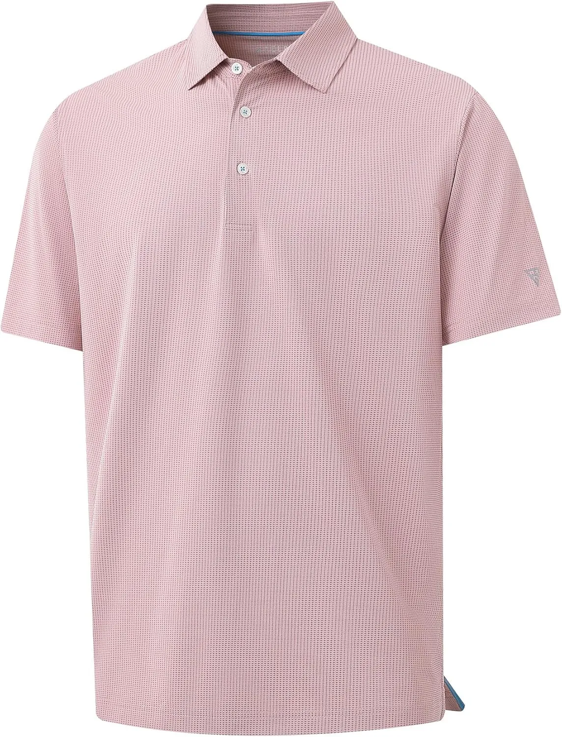 M MAELREG Mens Polo Shirts Short Sleeve Quick Dry Moisture Wicking Athletic Performance Jacquard Collared Golf Shirt for Men
