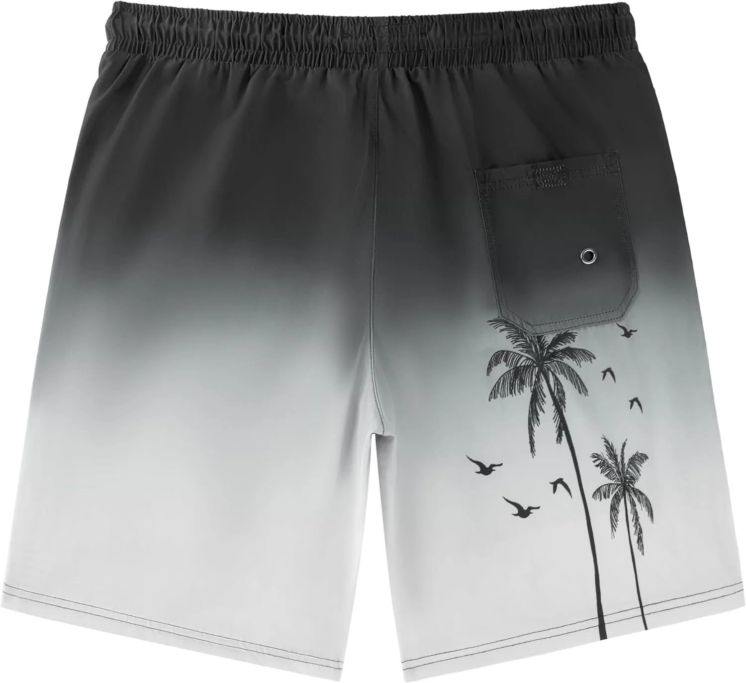 Men Swim Trunks with Compresssion Liner 7 Inch Inseam Board Shorts 2-in-1 Bathing Suit with Zipper Pockets