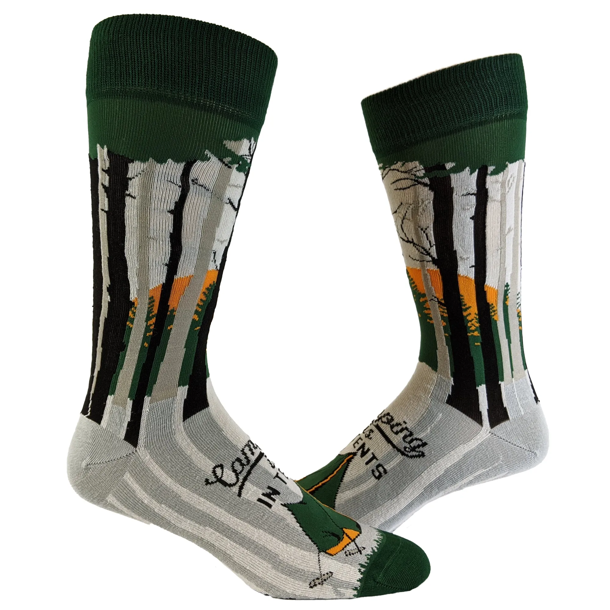 Mens Camping Is In Tents Socks