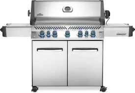 Napoleon Prestige 665 Gas Grill with Infrared Rear Burner, Infrared Side Burner and Rotisserie Kit