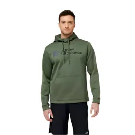 New Balance Men's Tenacity Performance Fleece Pullover Hoodie -  Deep Olive Green