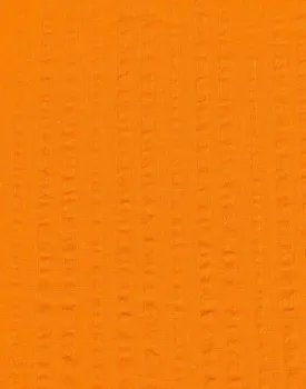 Orange Ribbon Seersucker Cotton Fabric
