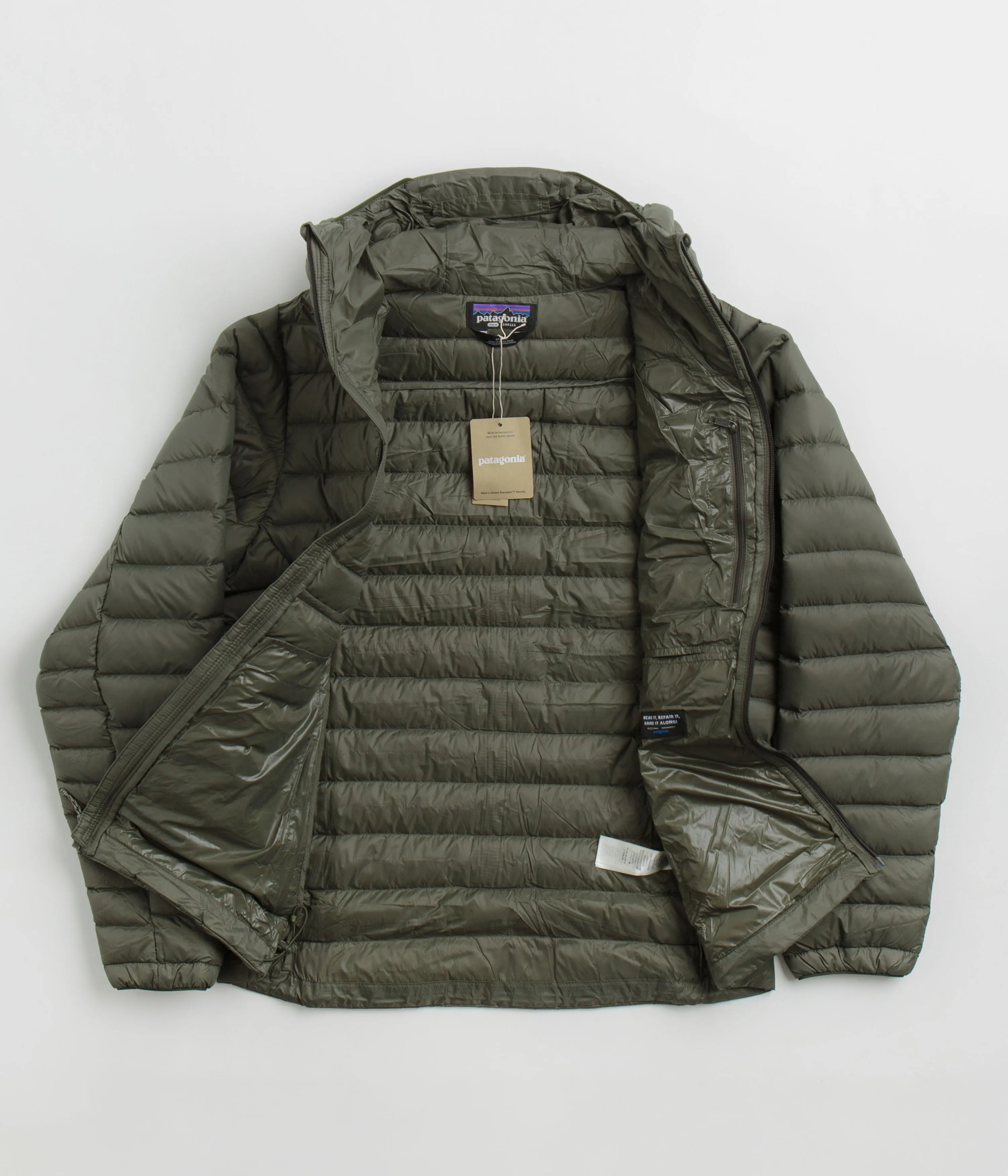 Patagonia Down Sweater Hooded Jacket (NetPlus®) - Pine Needle Green