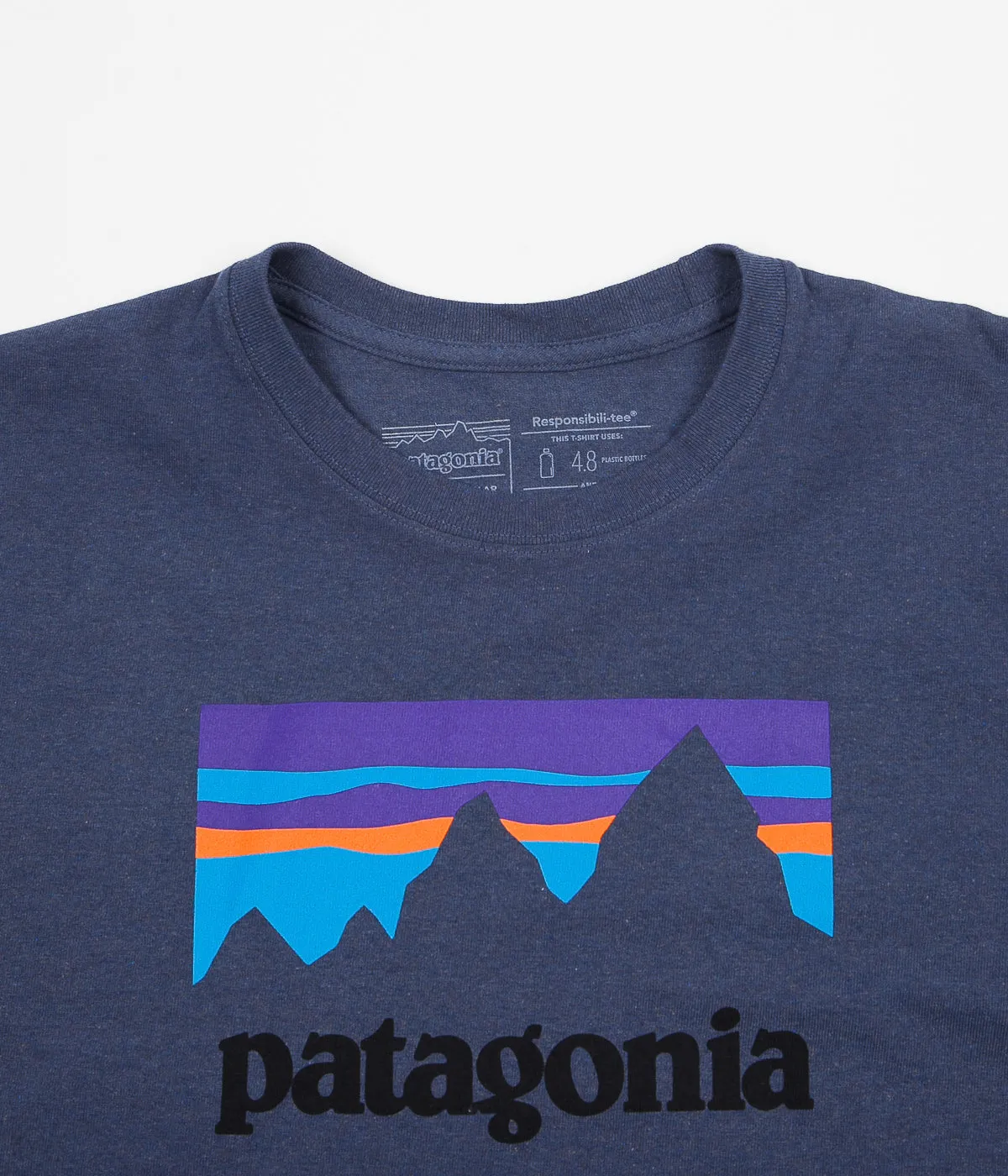 Patagonia Shop Sticker Responsibili-Tee Long Sleeve T-Shirt - Dolomite Blue