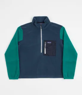 Patagonia Womens Microdini 1/2 Zip Fleece - Tidepool Blue