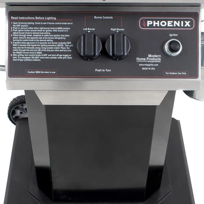 Phoenix Portable 53" Fabricated Stainless Steel Freestanding Grill SDBOC