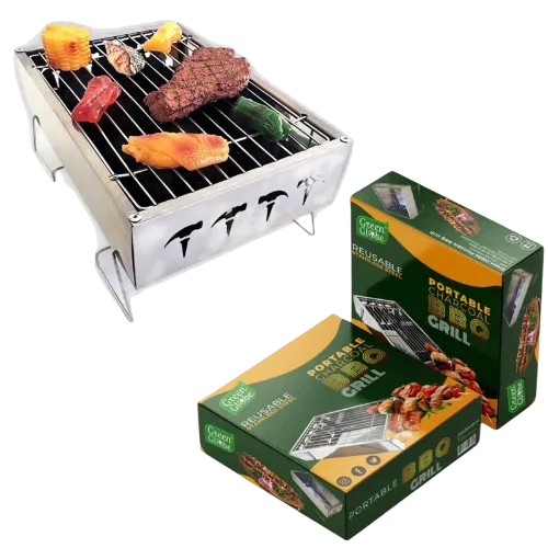 Portable Bbq Grill - Stainless Steel
