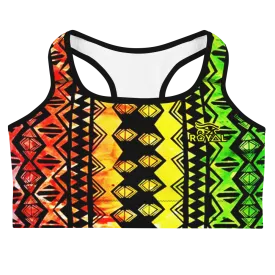 ROYAL. |  Urban Resort | CONSCIOUS CULTURE Eye of Ra Fashion Sports Bra RASTA 1