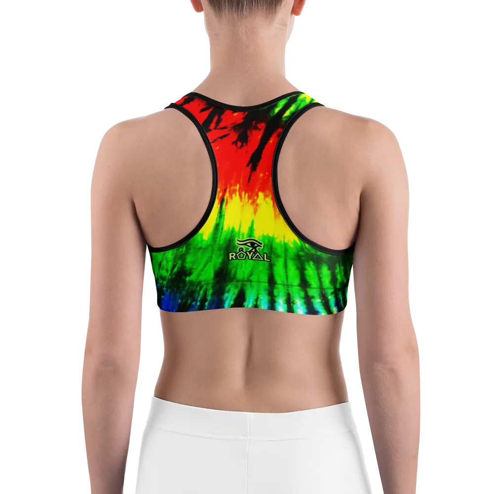 ROYAL. |  Urban Resort | CONSCIOUS CULTURE Eye of Ra Fashion Sports Bra RASTA 3