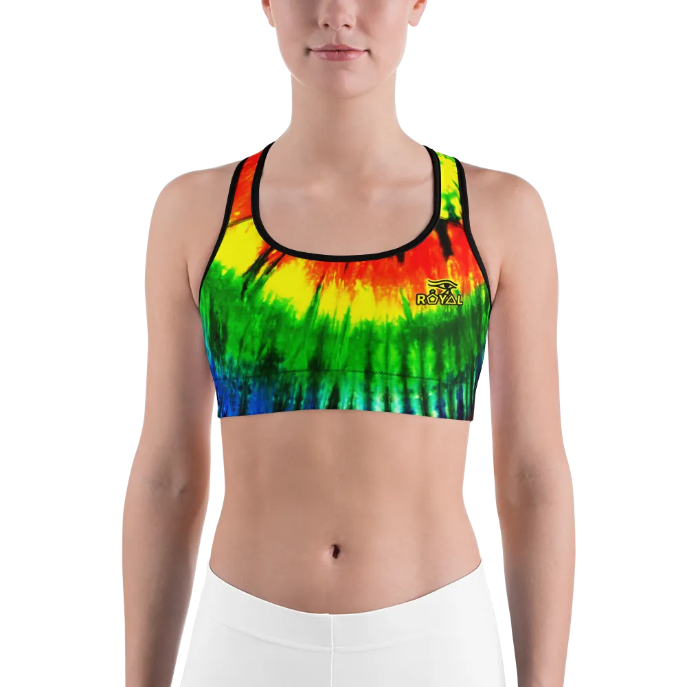 ROYAL. |  Urban Resort | CONSCIOUS CULTURE Eye of Ra Fashion Sports Bra RASTA 3