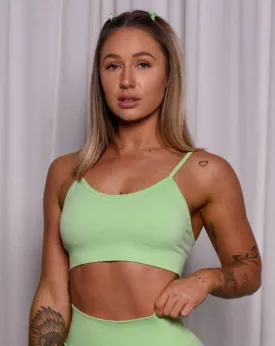 Seamless Sports Bra | Lime Green
