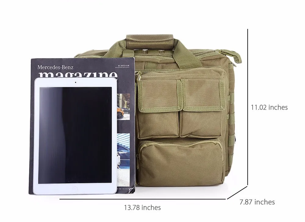 Sidiou Group Outlife Outdoor Military Computer Shoulder Messenger Bag Handbag Briefcase