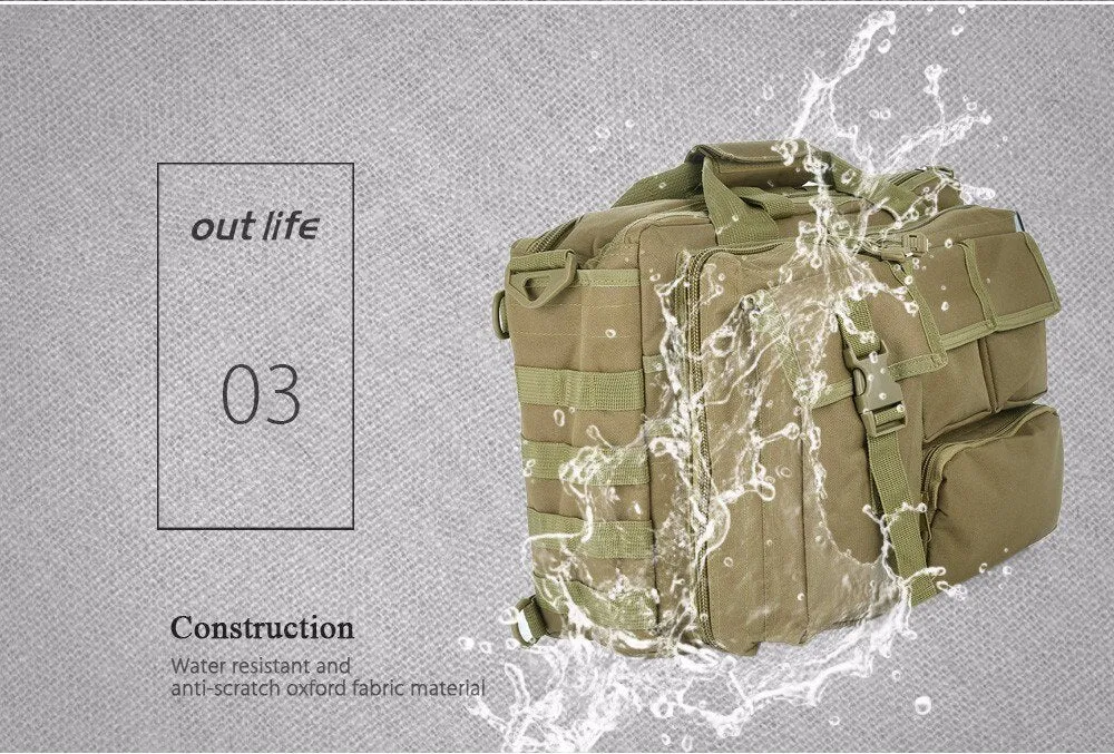Sidiou Group Outlife Outdoor Military Computer Shoulder Messenger Bag Handbag Briefcase
