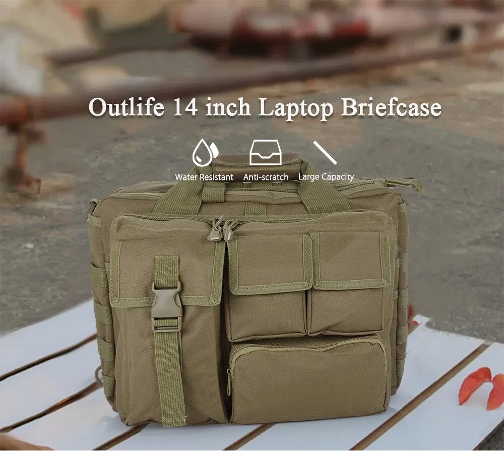 Sidiou Group Outlife Outdoor Military Computer Shoulder Messenger Bag Handbag Briefcase