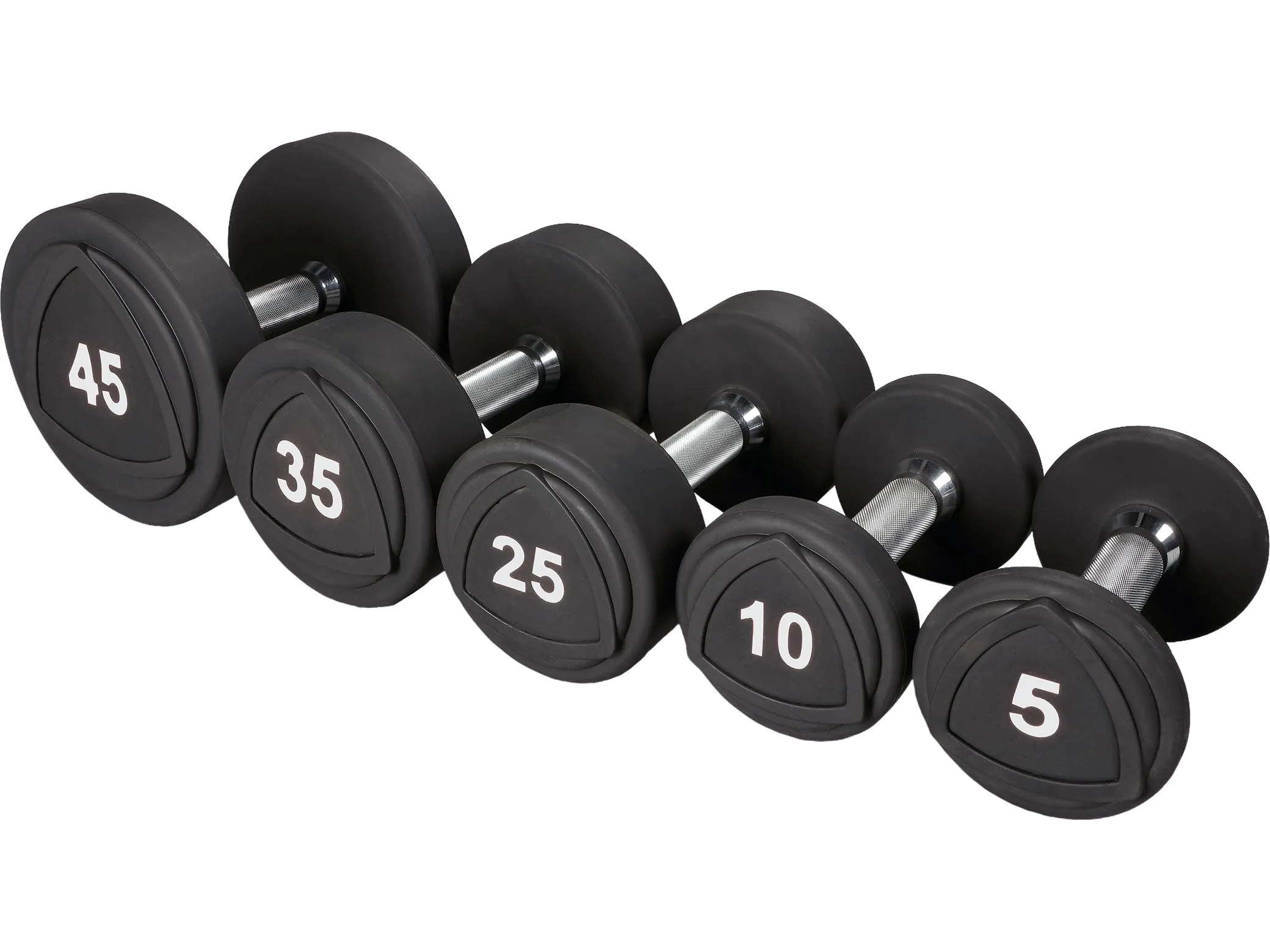 Sportgear Urethane Dumbbell Set 55 to 100 lbs